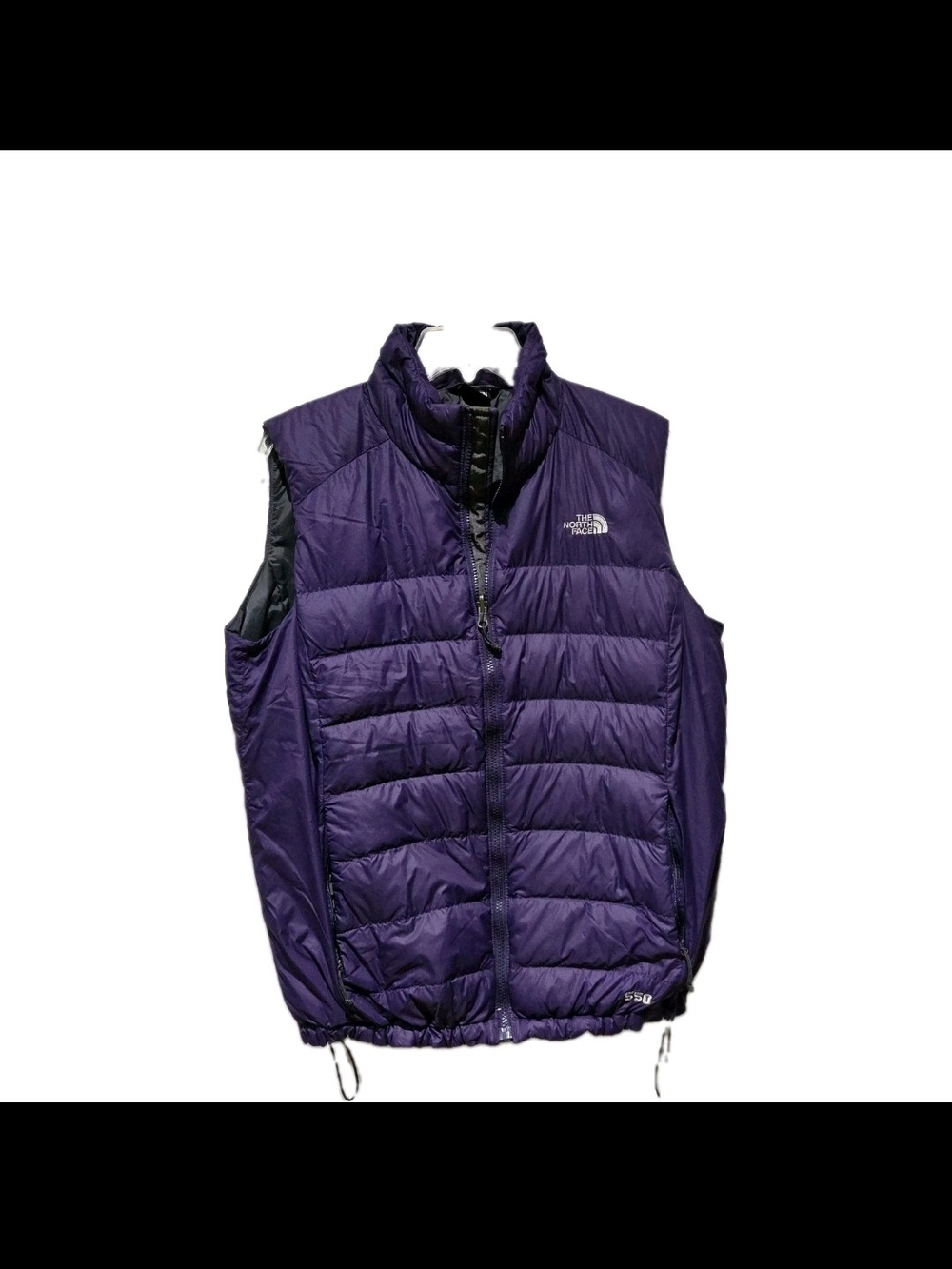 The North Face Dark Purple Quilted 550 Goose Down Vest